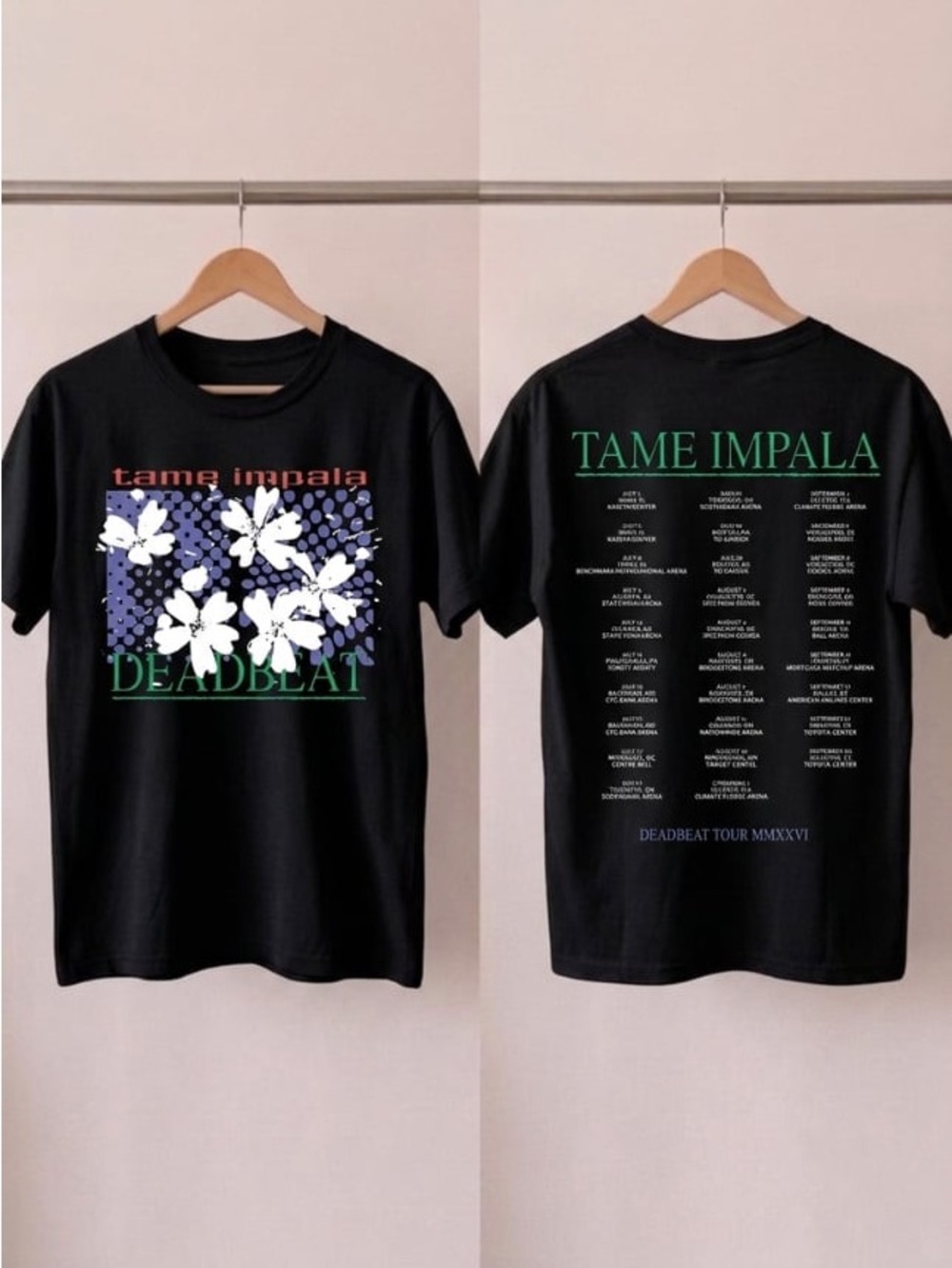 Tame Impala With Djo Deadbeat Tour 2026 Flower T-Shirt